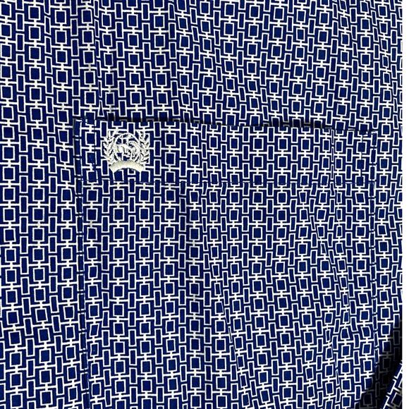 Cinch White Label Western Shirt Men's XXL Blue Gingham Check Rodeo Logo - Picture 7 of 13